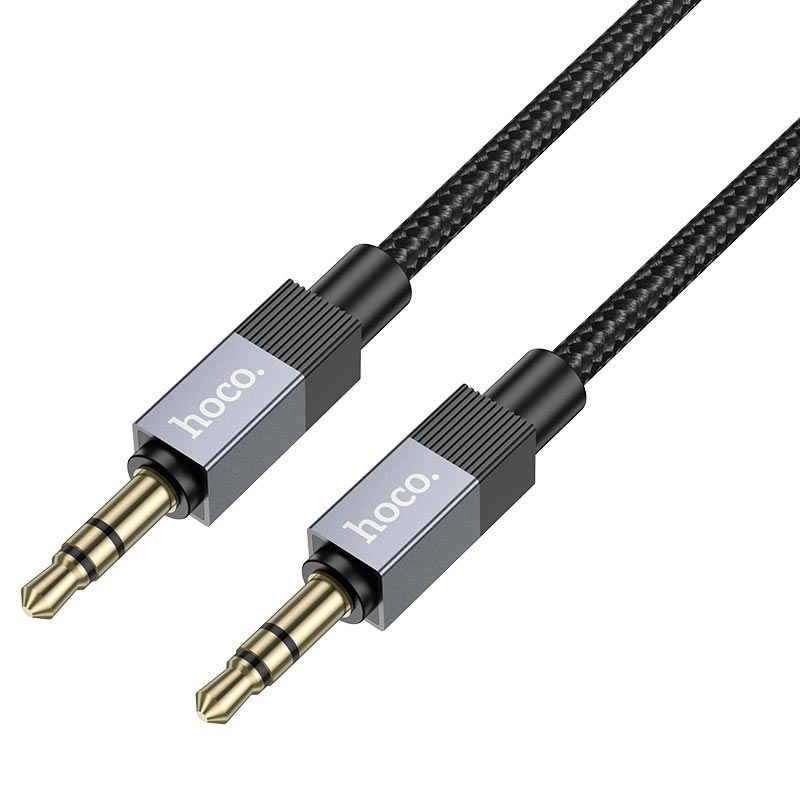 AUX kaabel Jack 3,5 mm (isane) - Jack 3,5 mm (isane) Hoco 1 m UPA32 must