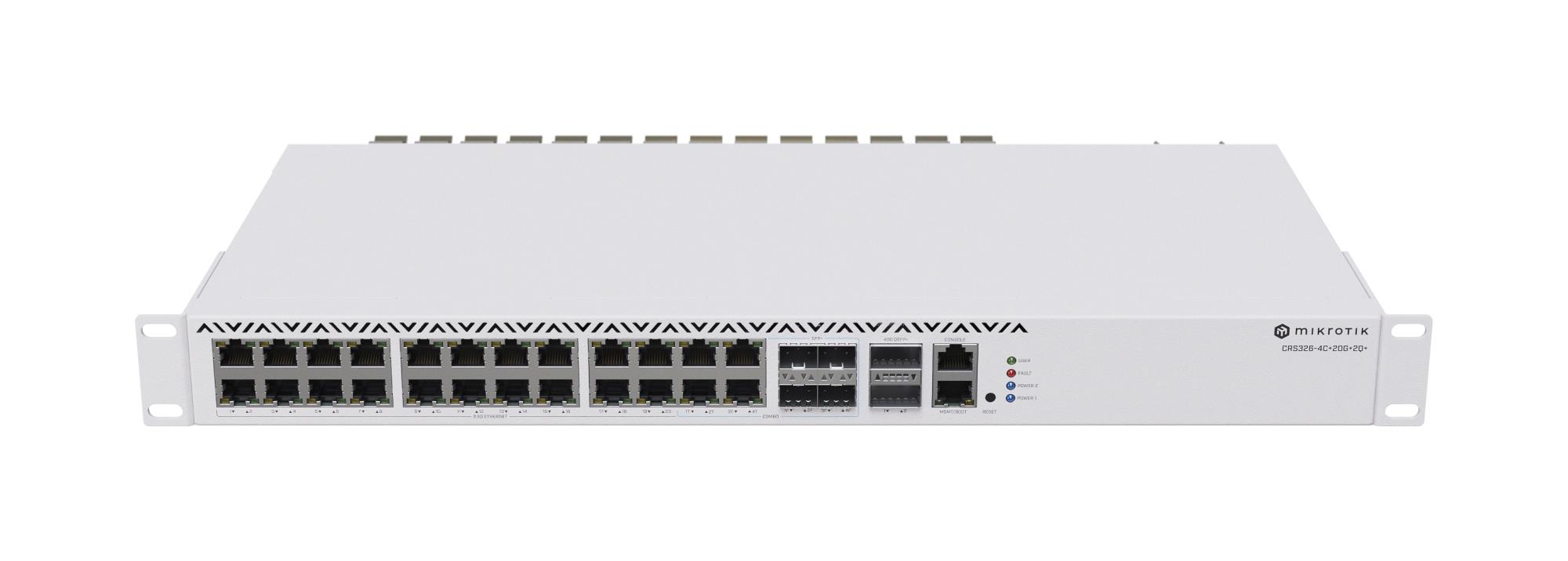 Kommutaator MIKROTIK CRS326-4C+20G+2Q+RM Rack 4xSFP+