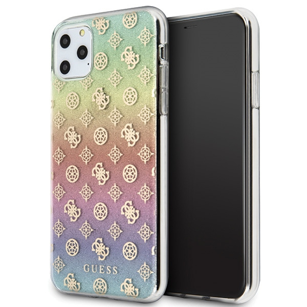Guess GUHCN65PEOML iPhone 11 Pro Maxmulticolor kõva ümbris Iridescent 4G Peony