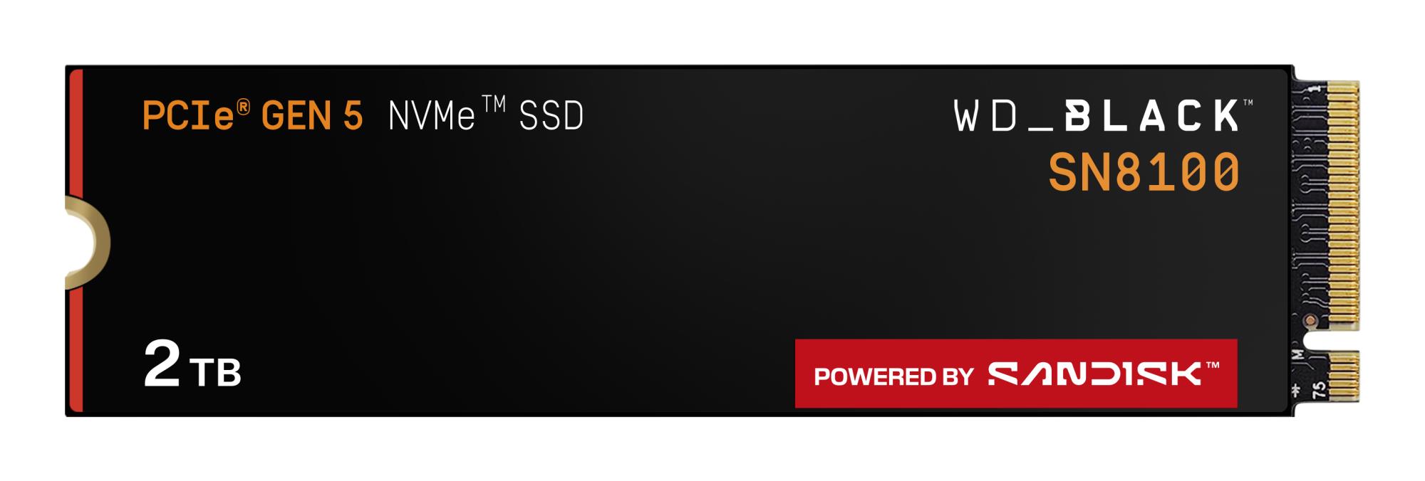 SSD ketas SANDISK Black SN8100 2TB PCIe 5.0 NVMe M.2