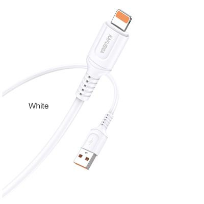 Kakusiga KSC-805 Light USB kaabel 1m 2.4A - VALGE