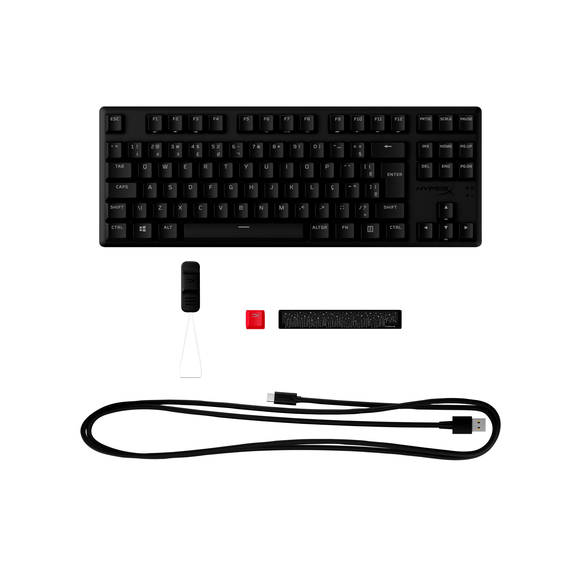 HyperX Alloy Origins Core PBT klaviatuur HX Blue lülitid