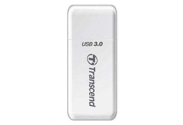 Mälukaardilugeja USB3.1 Transcend RDF5 valge