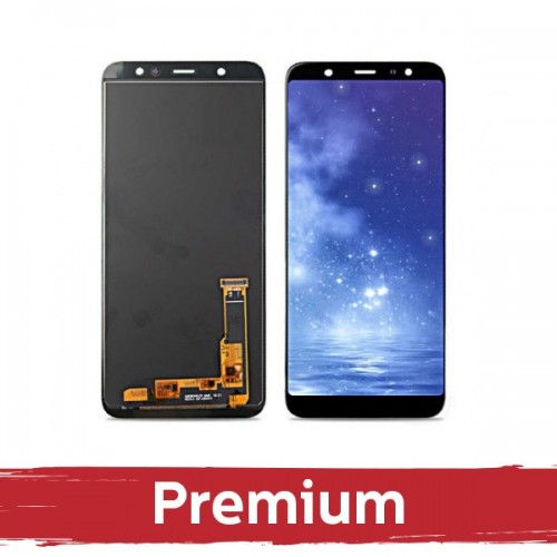 LCD Ekraan Ühildub Samsung A605 2018 A6+ Must OEM