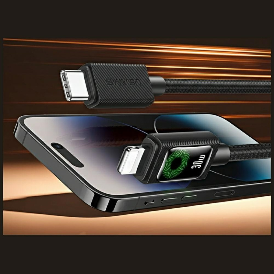 Kaabel USAMS U92 30W USB-C - Lightning 1.2m must