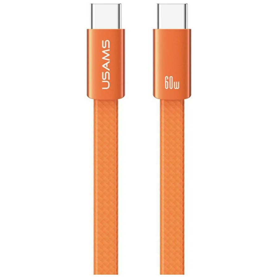 Kaabel USAMS U96 60W USB-C - USB-C 1.2m oranž