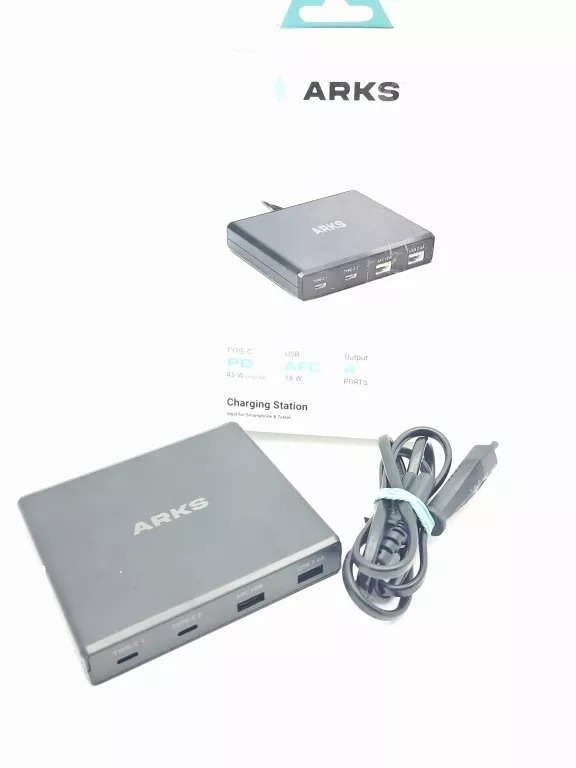 ARKS PD CHARGING STATION 45W USB 2.4A, COMPLETE