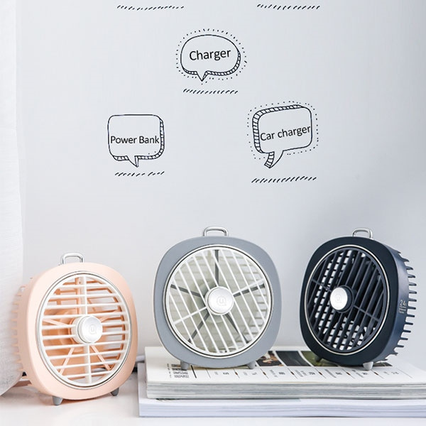 USAMS Ventilaator valgustusega roosa/pinkZB65FS1 (US-ZB065)