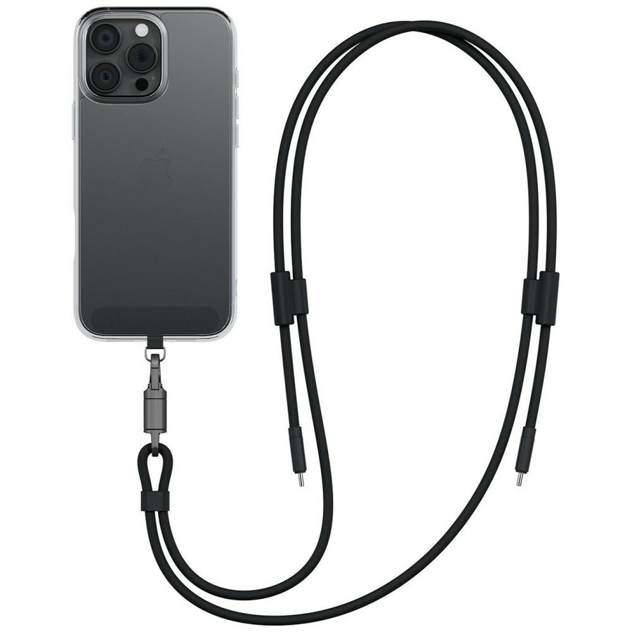 Kaabel ENERGEA Lasso Lanyard pael telefonile USB-C - USB-C 1.5m 240W must
