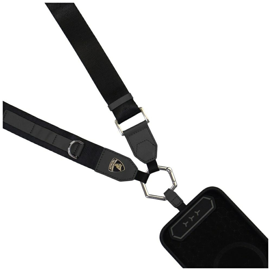 Uniwersalna smycz Lamborghini D1         Crossbody Webbing Strap must