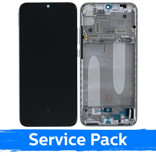 LCD Ekraan Ühildub Xiaomi Mi A3 Koos Frame / More than Valge / (Service Pack)
