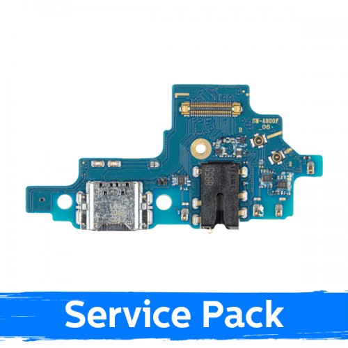 Charging Port Ühildub Samsung A920 2019 A9 Koos Flex / Plata 100% Original (Service Pack)