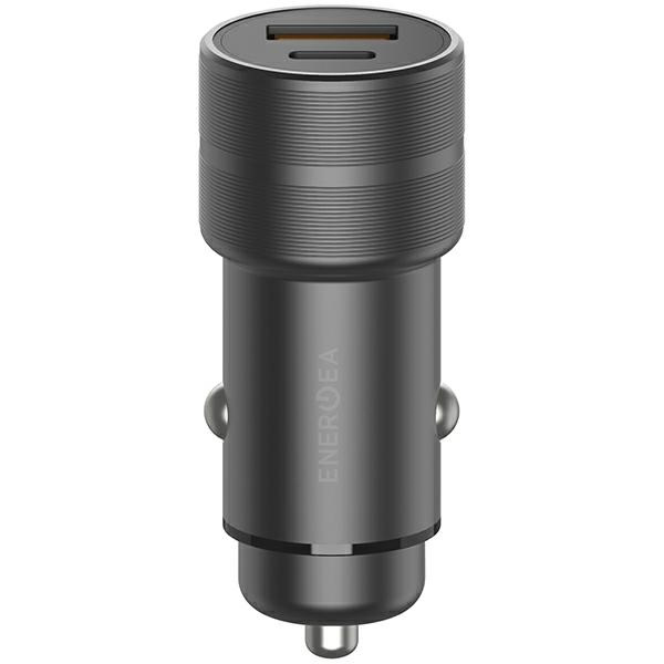 ENERGEA ład. sam. 1xUSB+1xUSB-C PD-QC3.0 38W hall/gunmetal Alu Drive PD20+