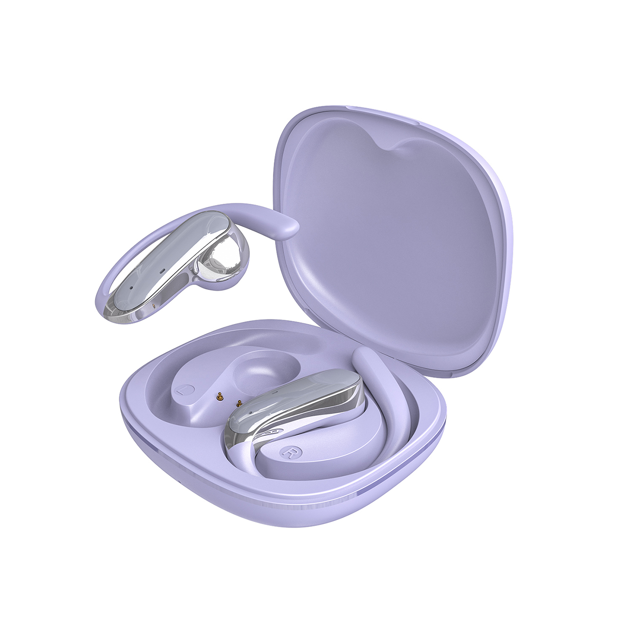 Наушники Dudao U17Z Bluetooth 5.3 OWS с заушными крючками, фиолетовые