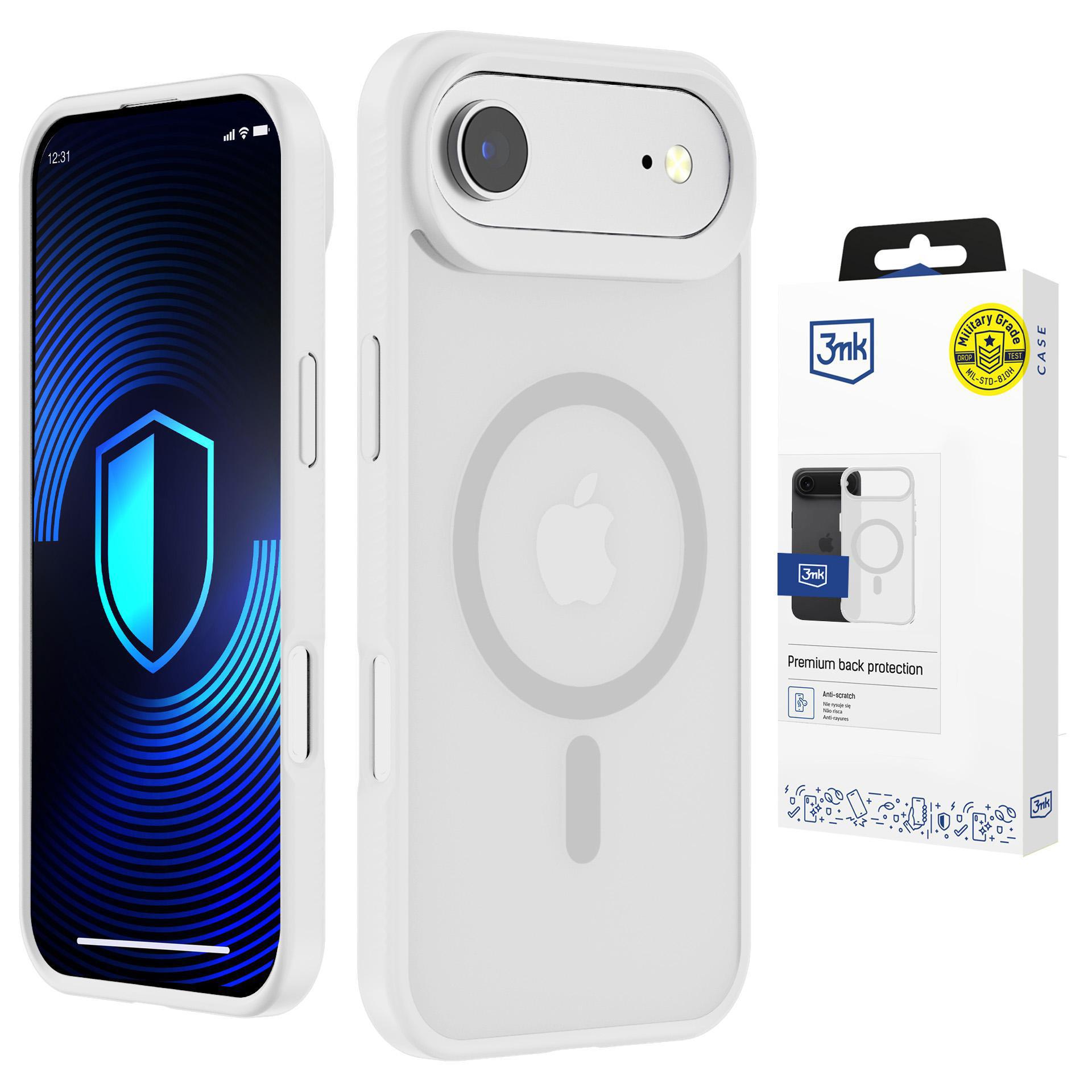 3mk Smoke MagCase iPhone Airi jaoks - valge-läbipaistev