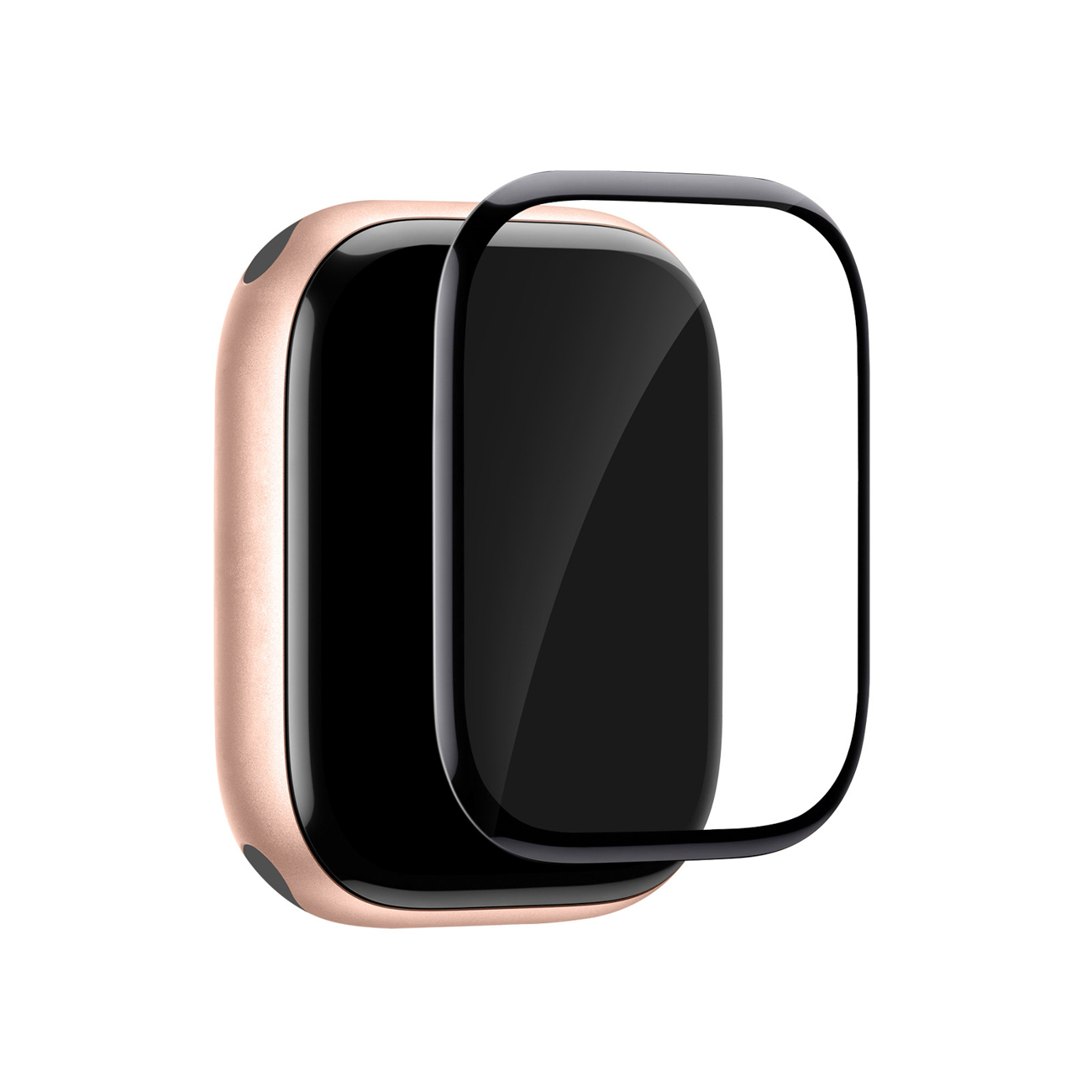 Puro Flexible Shield kaitsekile koos aplikaatoriga Apple Watch 10/11 42mm jaoks - must