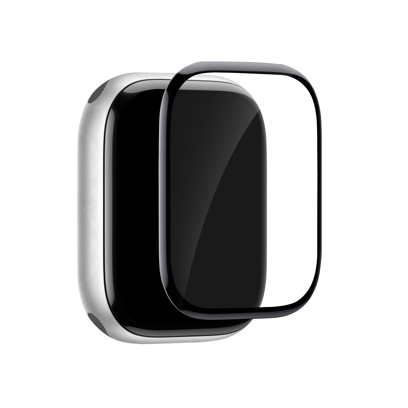 Puro Flexible Shield kaitsekile koos aplikaatoriga Apple Watch 10/11 46mm jaoks - must