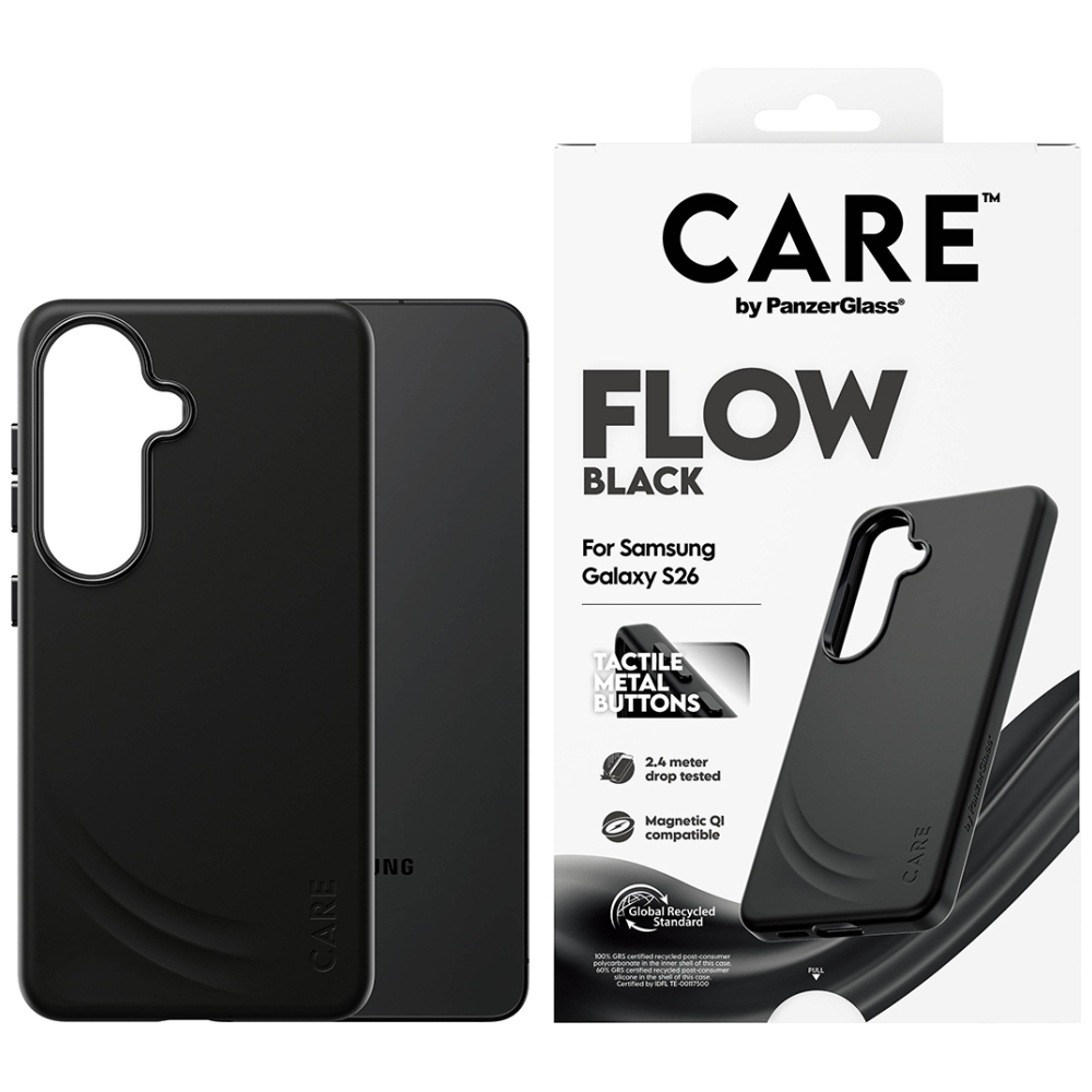 CARE by PanzerGlass Flow must QI ümbris Samsung Galaxy S26 - must