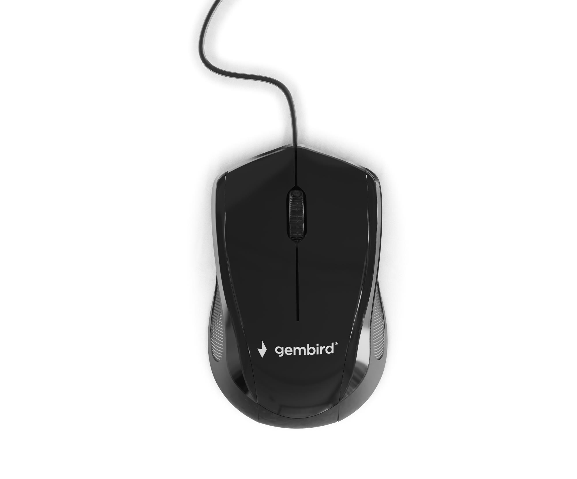 Gembird USB optiline hiir must