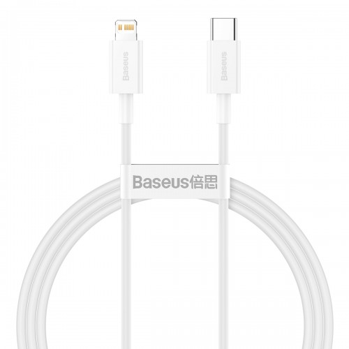 USB Kaabel Baseus "Superior" Valge "Type-C / Lightning" 100cm