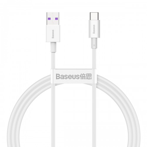 USB Kaabel Baseus "Superior" Valge "Type-C" 100cm (up to 66W / 6A)