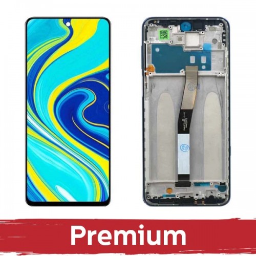 LCD Ekraan Ühildub Xiaomi Redmi Note 9S / Pro koos Frame/ Tropical Roheline / OEM
