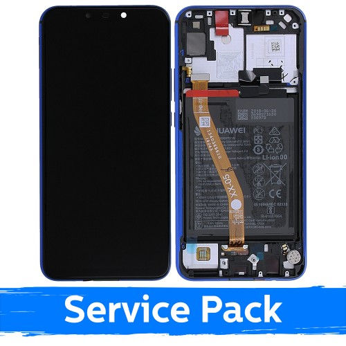 LCD Ekraan Ühildub Huawei P Smart Plus (Nova 3i) Koos Frame / Starlight Sinine / (Service Pack)