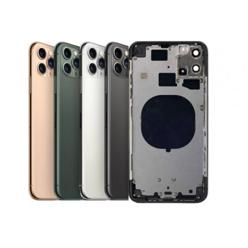 Tagakaas Ühildub iPhone 11 Pro Max full housing / Matte Hõbedane / OEM