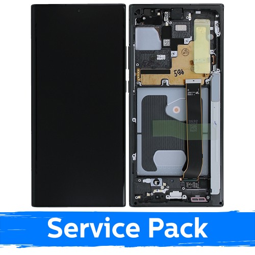 LCD Ekraan Ühildub Samsung N985 (N986) Note 20 Ultra Koos Frame / Mystic Must / (Service Pack)