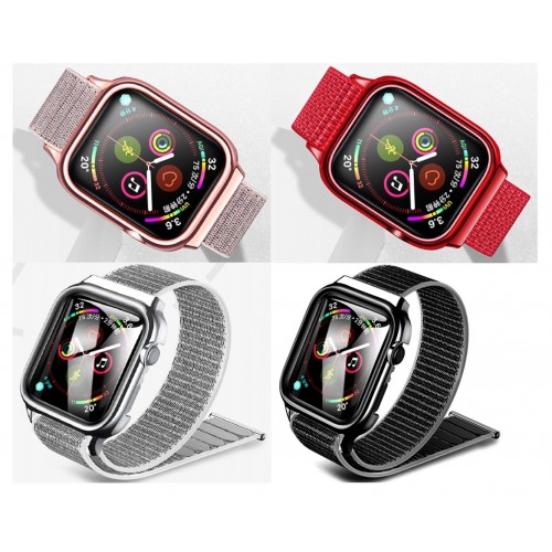 Rihm USAMS ZB074 Nylon iWatch Series 44mm hõbedane
