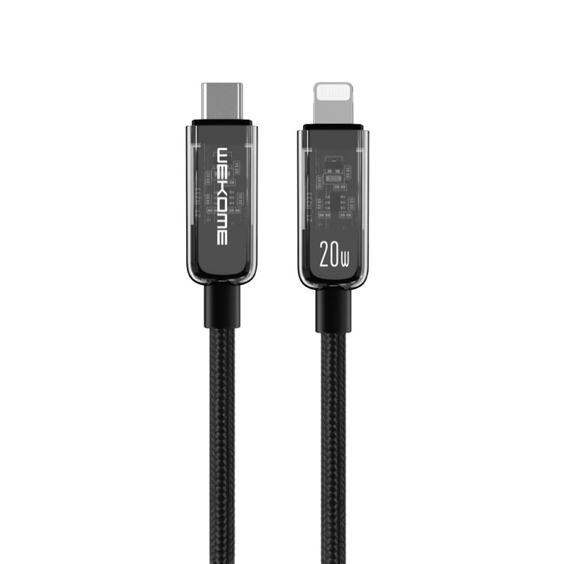 WEKOME WDC-181 Vanguard Series - USB-C to Lightning Super Fast Charging PD 20W connection kaabel 1 m (must)