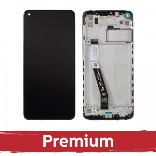 LCD Ekraan Xiaomi Redmi Note 9 Must raamiga OEM