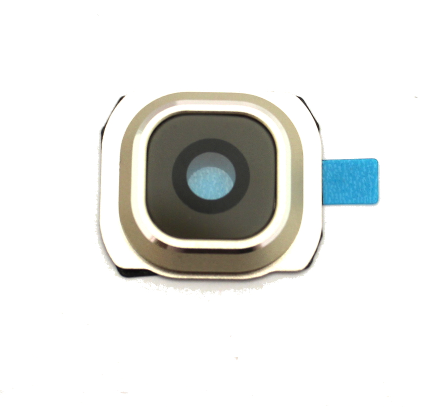 Samsung G925 S6 Edge lens jaoks camera koos frame Kuldne HQ