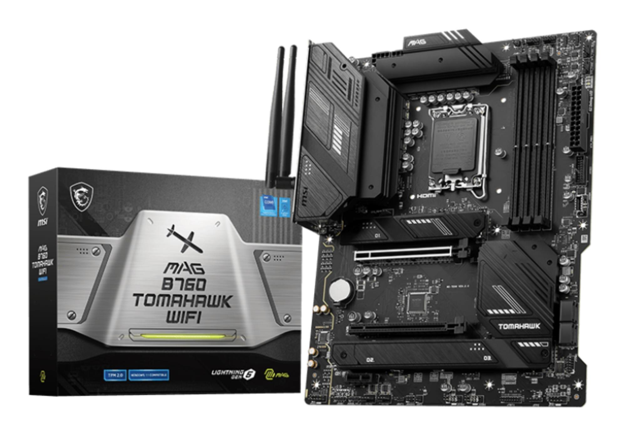 Emaplaat MSI MAG B760 Tomahawk WiFi Intel B760 LGA1700 ATX DDR5