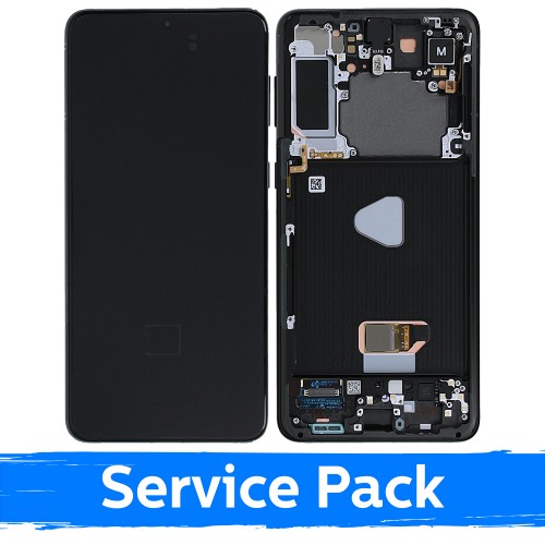 LCD Ekraan Ühildub Samsung G996 S21 Plus Koos Frame / Phantom Must / (Service Pack)