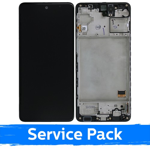 LCD Ekraan Samsung M317 M31s Must raamiga (Service Pack)