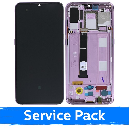 LCD Ekraan Ühildub Xiaomi Mi 9 Koos Frame / Levander Lilla / (Service Pack)