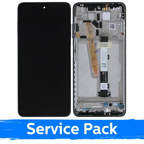 LCD Ekraan Ühildub Xiaomi Poco X3 Pro (X3) Koos Frame / Must / (Service Pack)