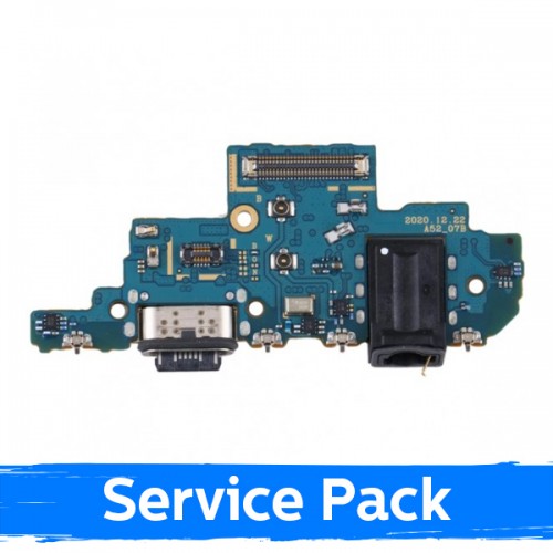 Charging Port Ühildub Samsung A525 A52 4G / A526 A52 5G Koos Flex / Plata Original (Service Pack)