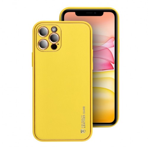 Phone Ümbris "Forcell Leather" Samsung A037 A03s Kollane