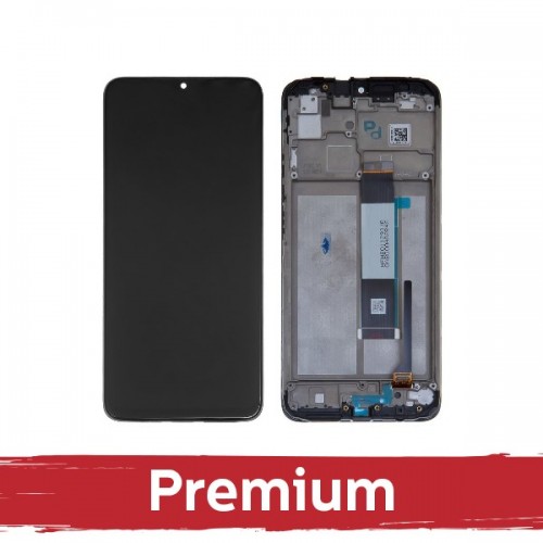 LCD Ekraan Ühildub Xiaomi Redmi 9T / Poco M3 Must koos Frame OEM