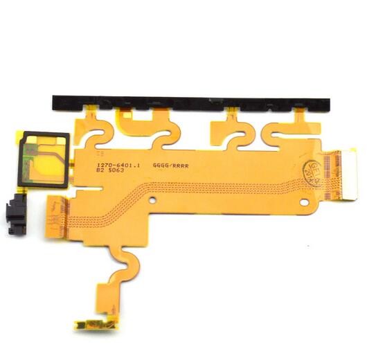 Flex Sony L39h C6902/C6903/Xperia Z1 jaoks side buttons koos microphone ja buzzer connector ORG