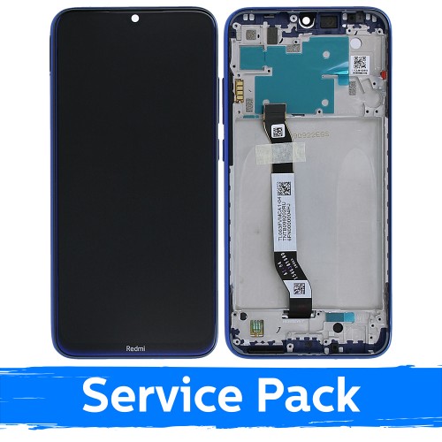 LCD Ekraan Ühildub Xiaomi Redmi Note 8 (Note 8 2021) Koos Frame / Sinine / (Service Pack)