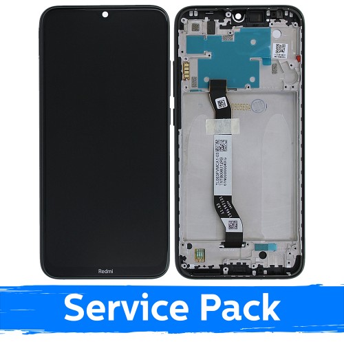 LCD Ekraan Ühildub Xiaomi Redmi Note 8 (Note 8 2021) Koos Frame / Must / (Service Pack)