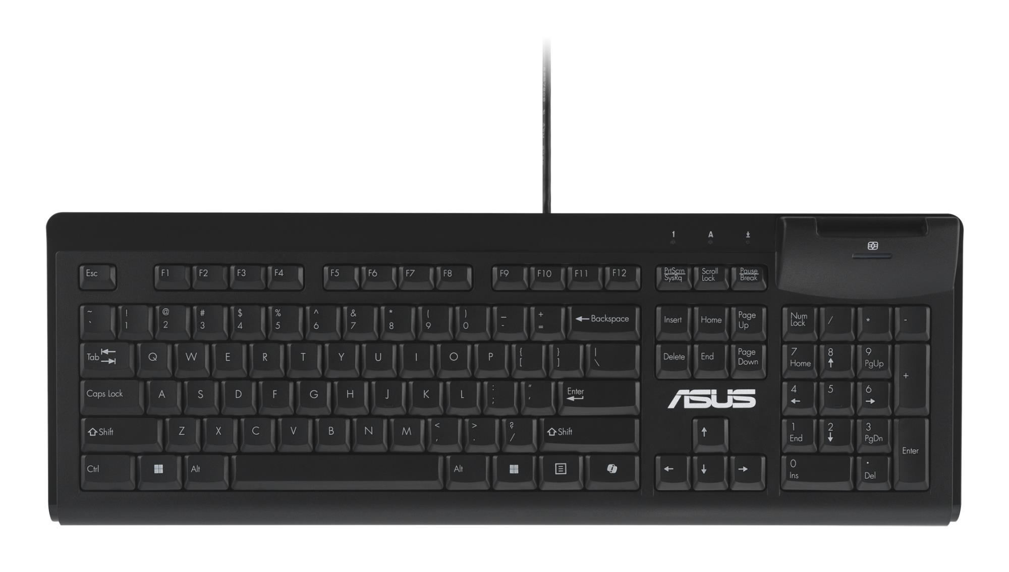 Asus KU100 klaviatuur, EST paigutus, must