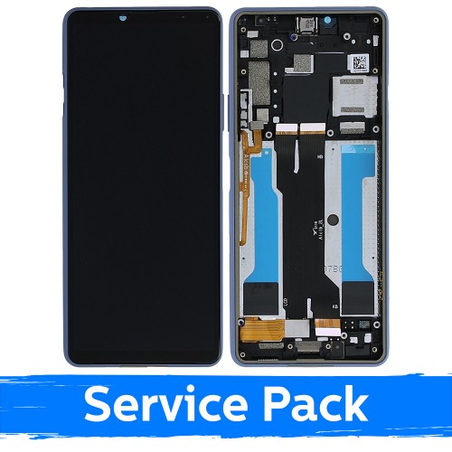 LCD Ekraan Ühildub Sony Xperia 10 III Sinine Original (Service Pack)