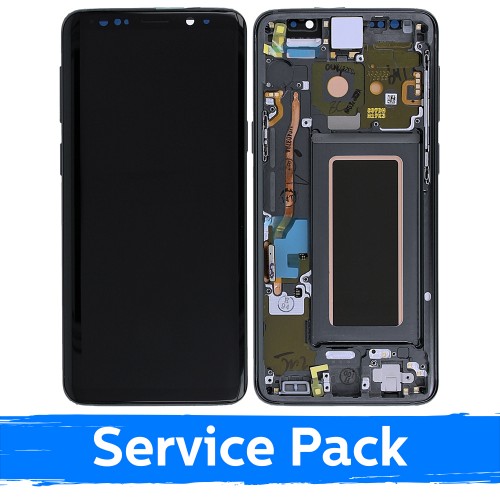 LCD Ekraan Ühildub Samsung G960 S9 Koos Frame / Titanium Hall / (Service Pack)