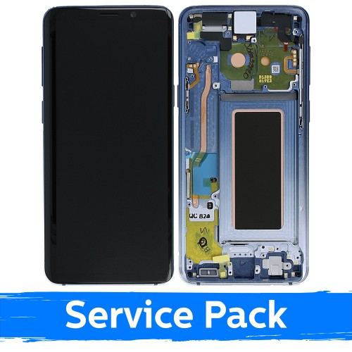 LCD Ekraan Ühildub Samsung G960 S9 Koos Frame / Ice Sinine / (Service Pack)