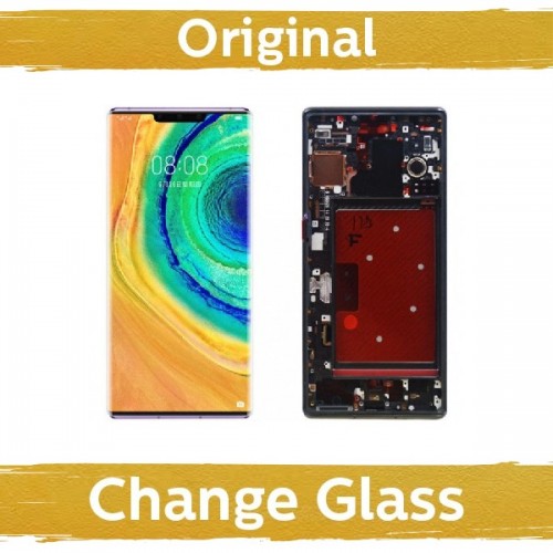LCD Ekraan Ühildub Huawei Mate 30 Pro koos Frame / Must / (Renewed: China)