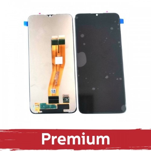 LCD Ekraan Ühildub Samsung A037G A03s Must OEM
